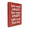 Stupell Industries Here Comes Amazon Funny Song Canvas Wall Art